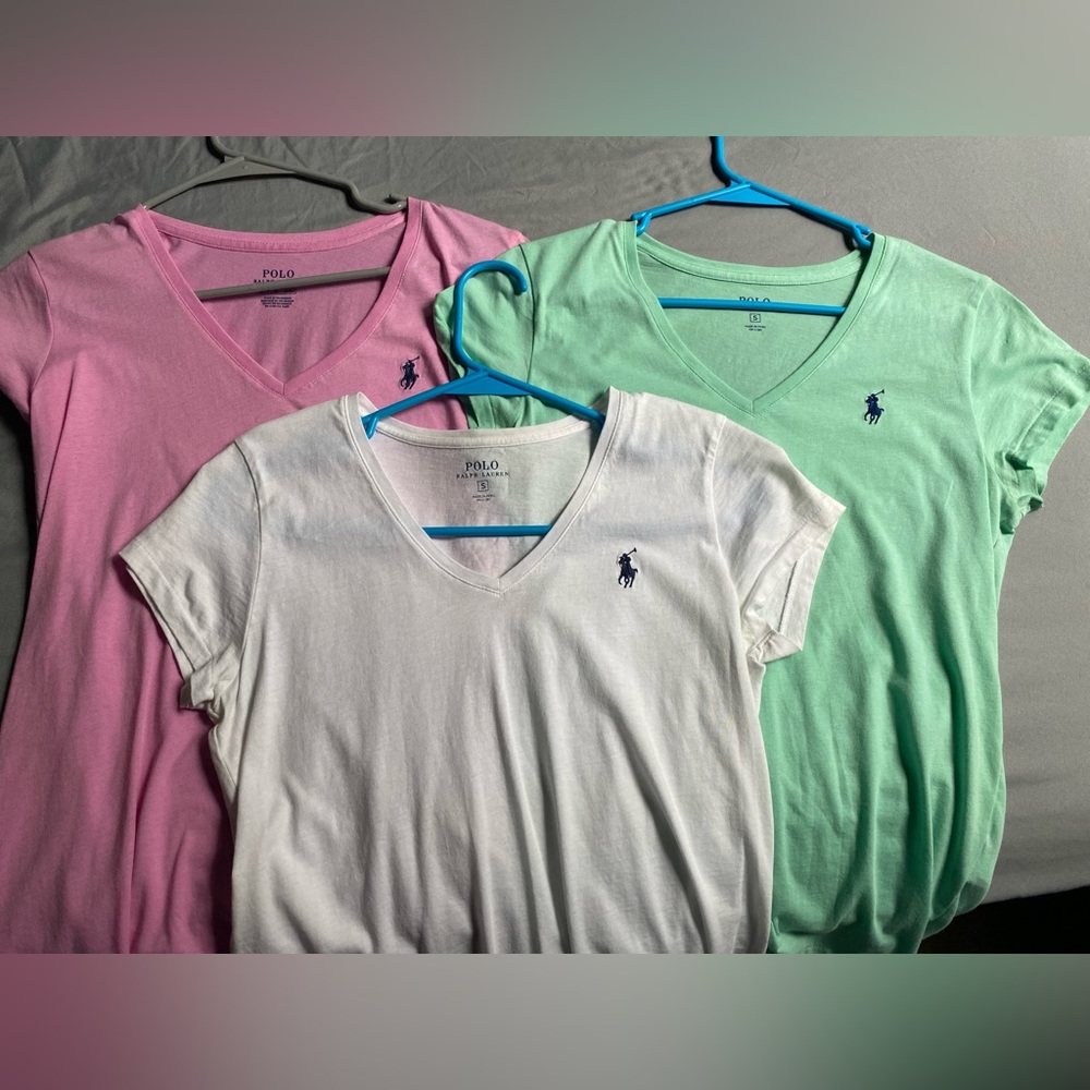 Ralph Lauren V neck T shirts